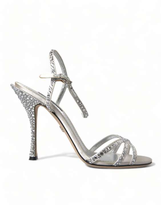 Priser på Dolce & Gabbana Elegant Crystal Embellished Heels Sandals