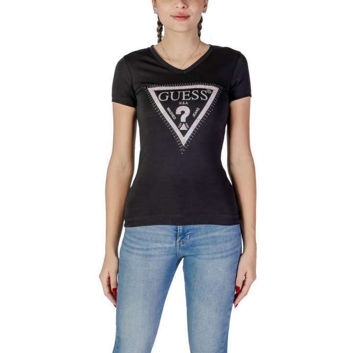 Priser på Guess Black Cotton Tops & T-Shirt