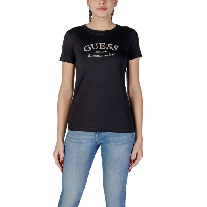 Priser på Guess Black Cotton Tops & T-Shirt