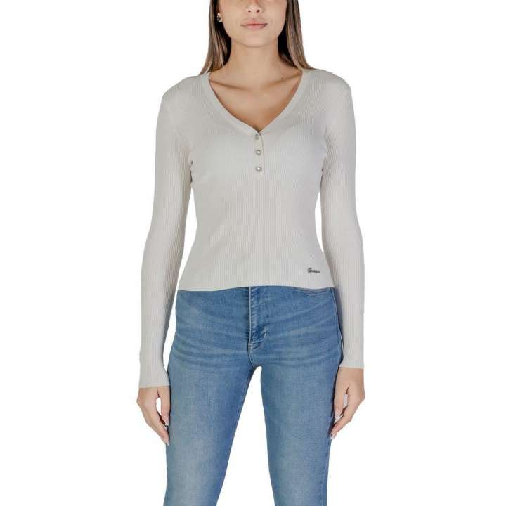 Priser på Guess Cream Viscose Tops & T-Shirt