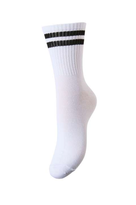 Priser på Pieces - Strømper - PC Cally Socks - Bright White/Black