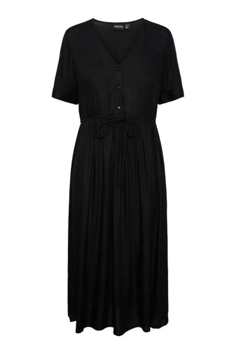 Priser på Pieces - Kjole - PC Tala Ss String Midi Dress Wvn Noos Bc - Black