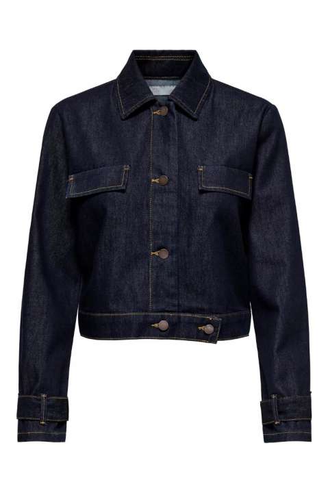 Priser på JDY - Jakke - Jdy Sansa Ls Jacket Dnm - Dark Blue Denim