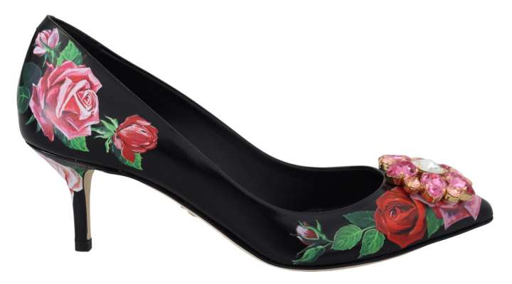 Priser på Dolce & Gabbana Elegant Floral Crystal Pumps