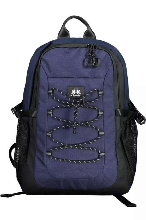 Priser på La Martina Blue Polyester Men Backpack