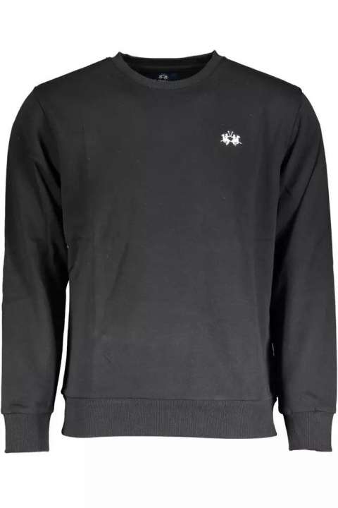 Priser på La Martina Black Cotton Men Sweater