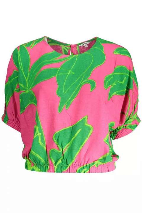 Priser på Desigual Pink Viscose Women Top