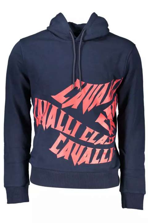 Priser på Cavalli Class Blue Cotton Men Sweater