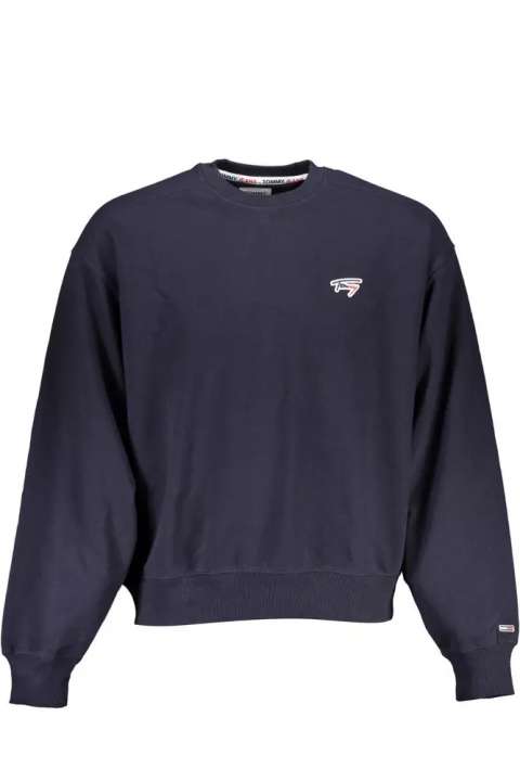 Priser på Tommy Hilfiger Blue Cotton Men Sweater