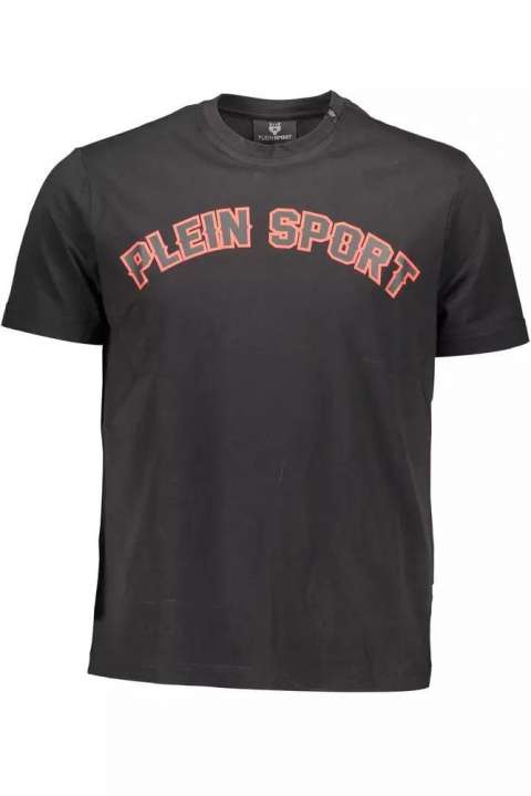 Priser på Plein Sport Black Cotton Men T-Shirt