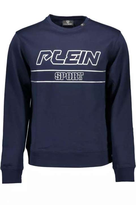 Priser på Plein Sport Blue Cotton Men Sweater