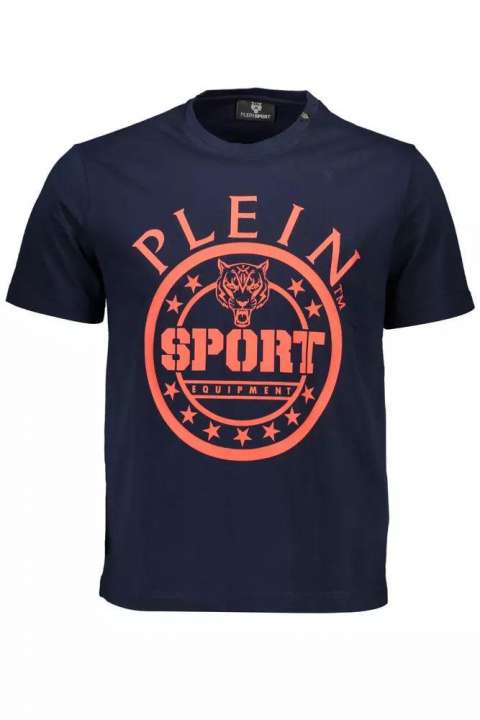 Priser på Plein Sport Blue Cotton Men T-Shirt