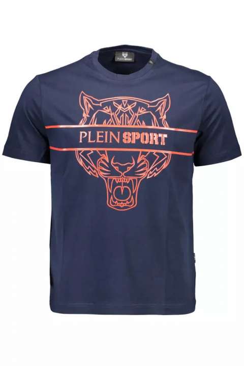 Priser på Plein Sport Blue Cotton Men T-Shirt