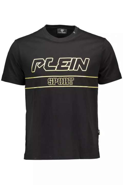 Priser på Plein Sport Black Cotton Men T-Shirt