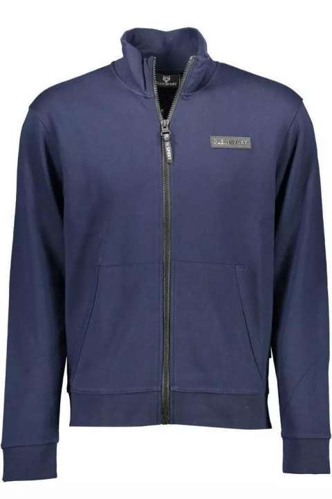 Priser på Plein Sport Blue Cotton Men Sweater