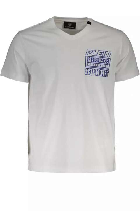 Priser på Plein Sport White Cotton Men T-Shirt