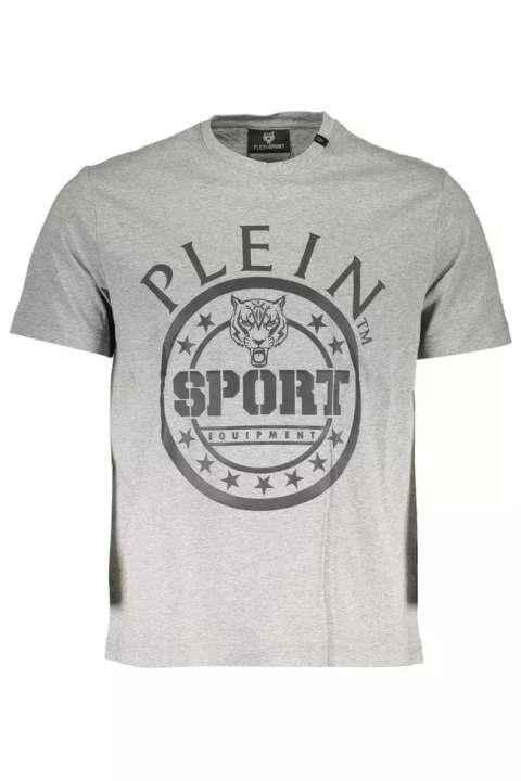 Priser på Plein Sport Gray Cotton Men T-Shirt