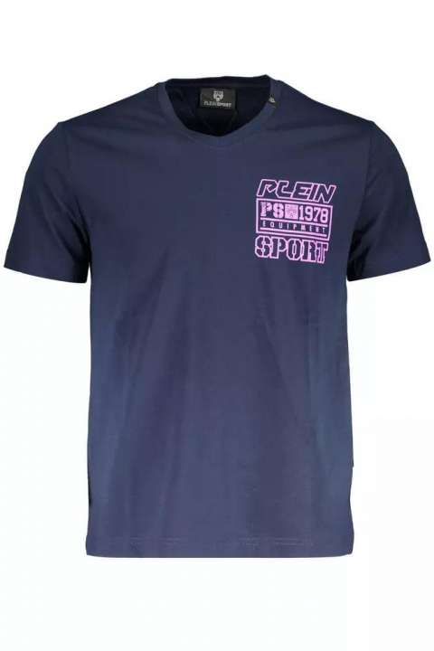 Priser på Plein Sport Blue Cotton Men T-Shirt