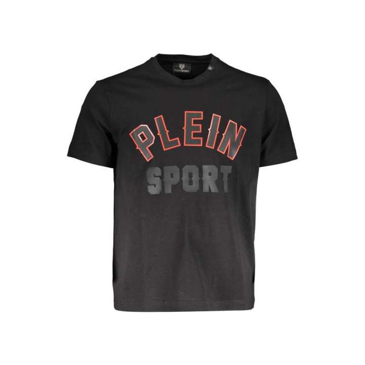 Priser på Plein Sport Black Cotton Men T-Shirt