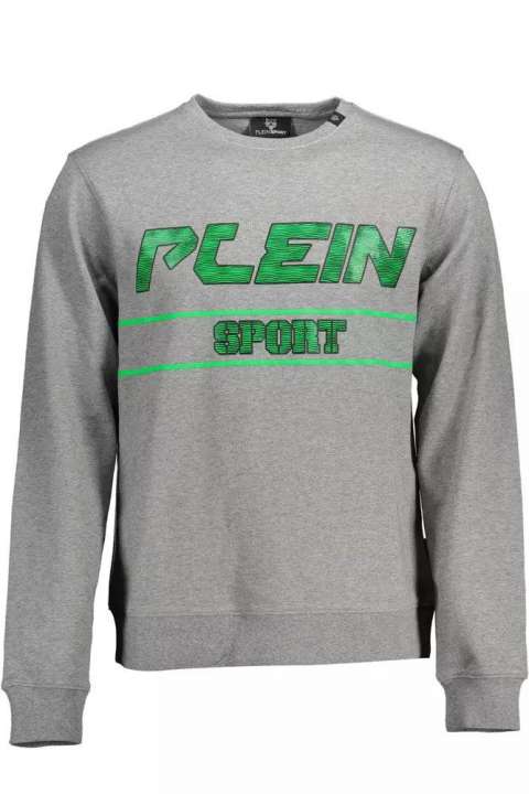 Priser på Plein Sport Gray Cotton Men Sweater