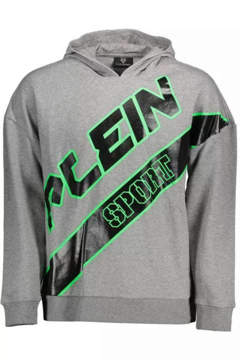 Priser på Plein Sport Gray Cotton Men Sweater