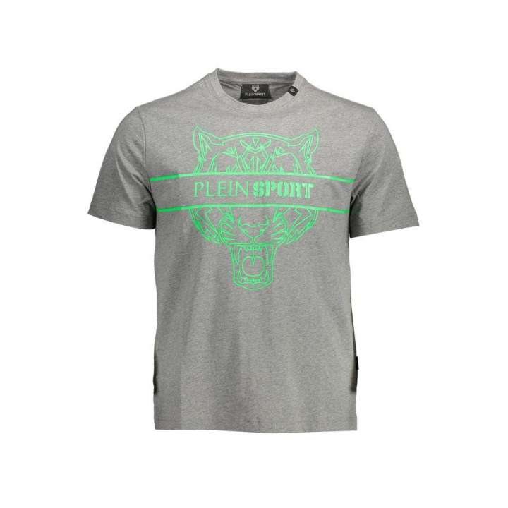 Priser på Plein Sport Gray Cotton Men T-Shirt