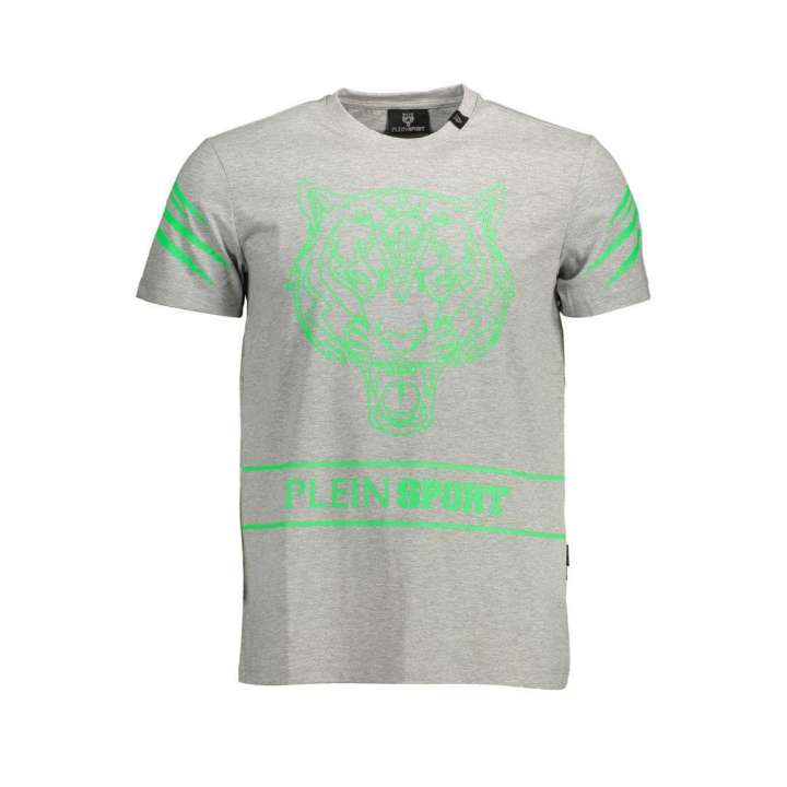 Priser på Plein Sport Gray Cotton Men T-Shirt