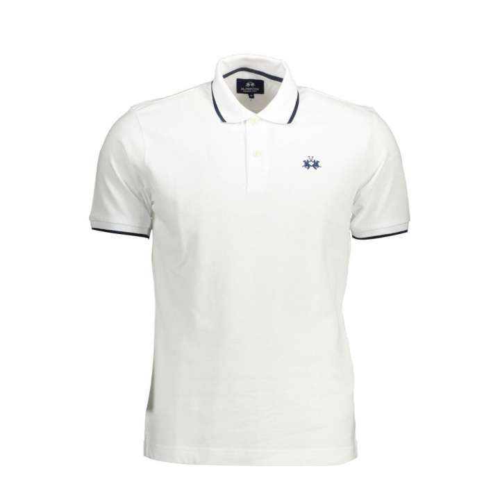 Priser på La Martina White Cotton Men Polo Shirt