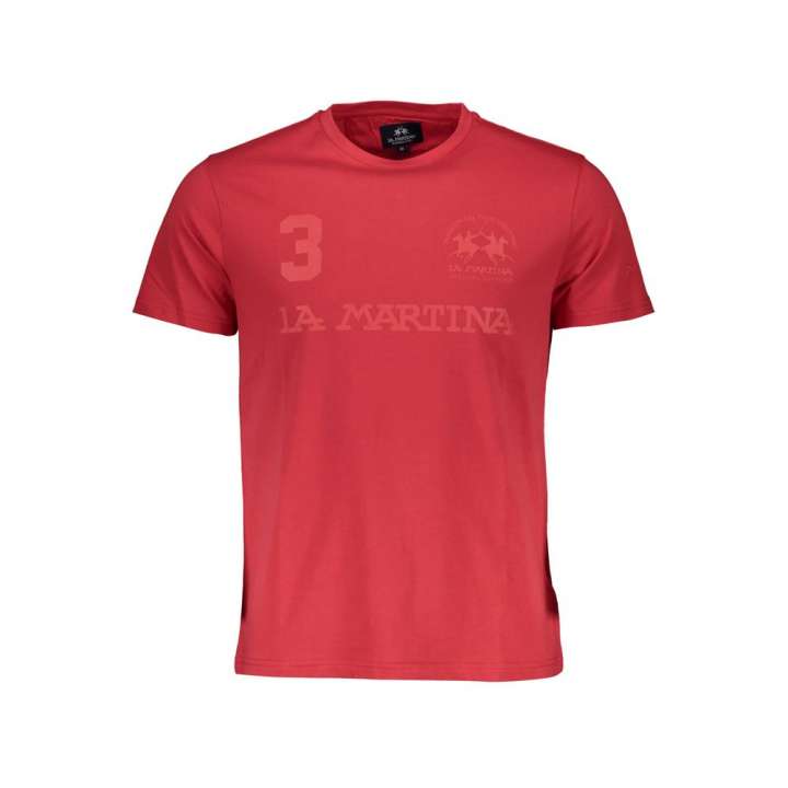 Priser på La Martina Red Cotton Men T-Shirt