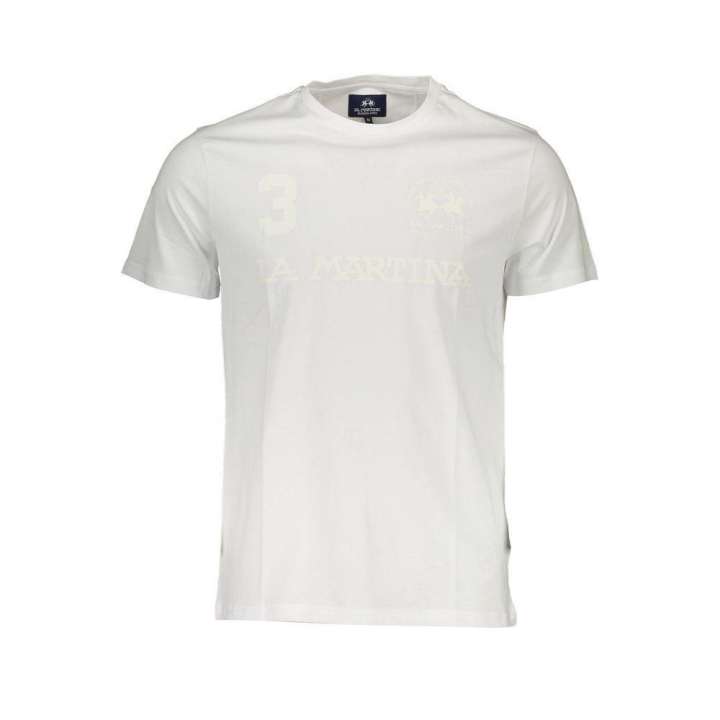 Priser på La Martina White Cotton Men T-Shirt