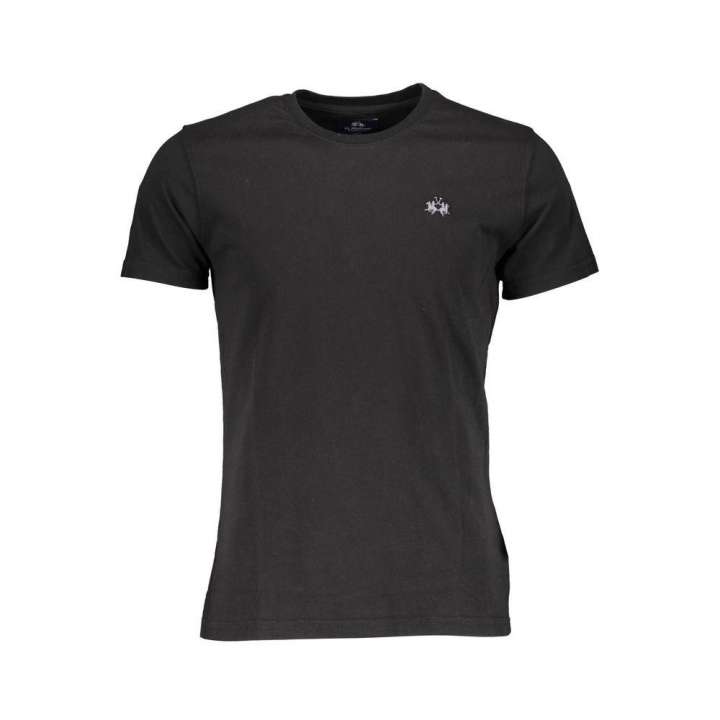 Priser på La Martina Black Cotton Men T-Shirt