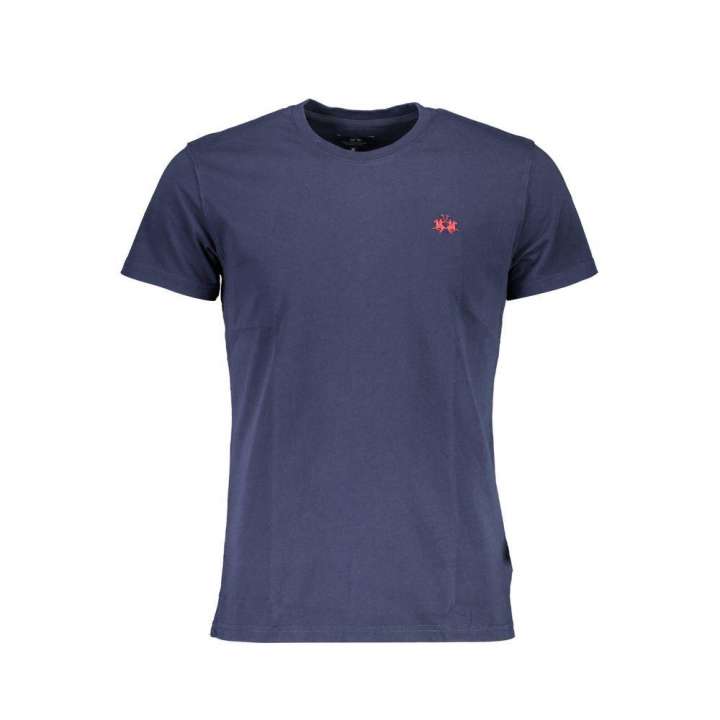 Priser på La Martina Blue Cotton Men T-Shirt