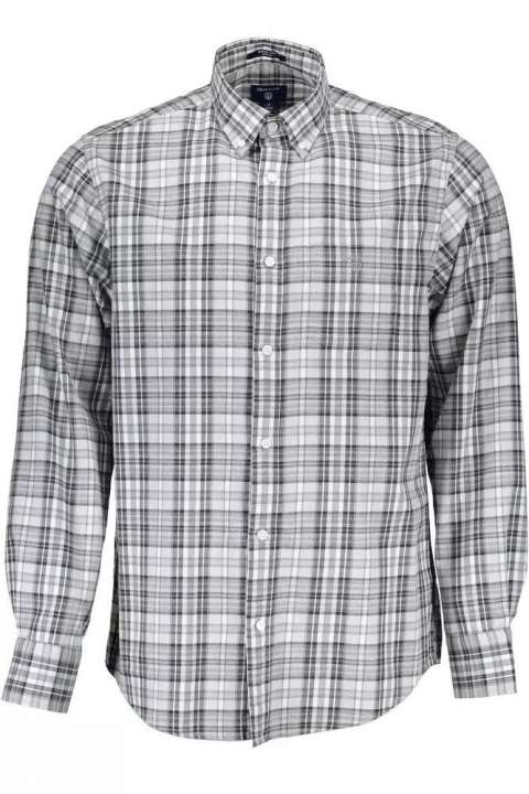 Priser på Gant Gray Cotton Men Shirt