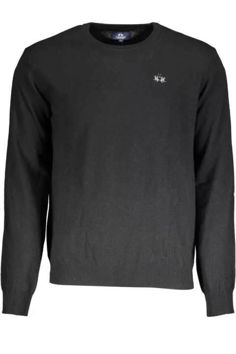 Priser på La Martina Black Wool Men Sweater