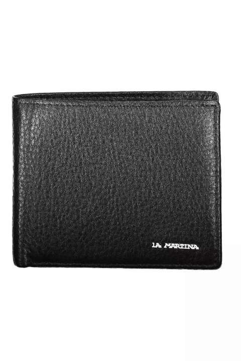 Priser på La Martina Black Leather Men Wallet