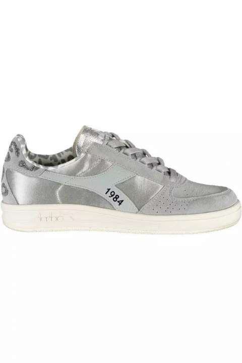 Priser på Diadora Gray Leather Women Sneaker