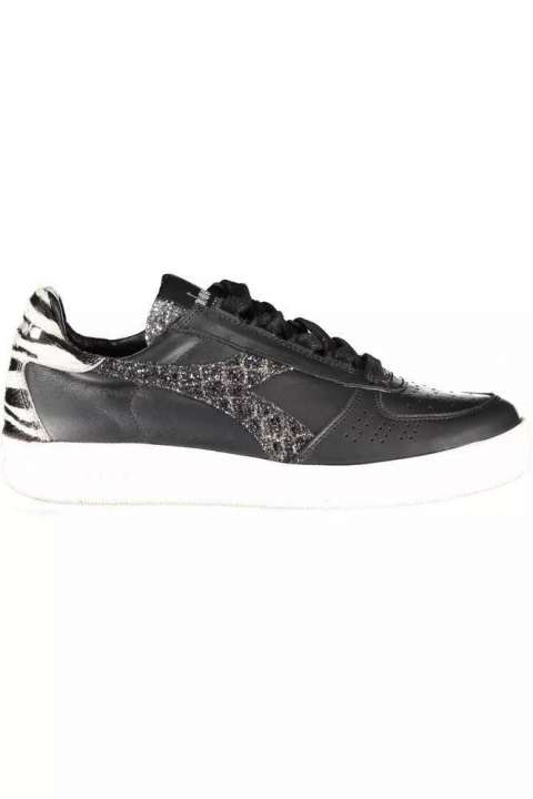 Priser på Diadora Black Leather Womens Sneaker