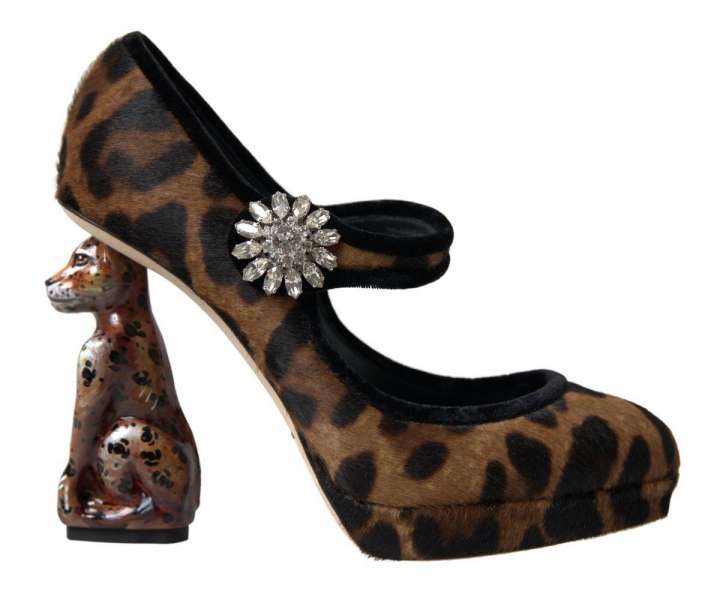 Priser på Dolce & Gabbana Elegant Leopard Heel Pumps for Chic Sophistication