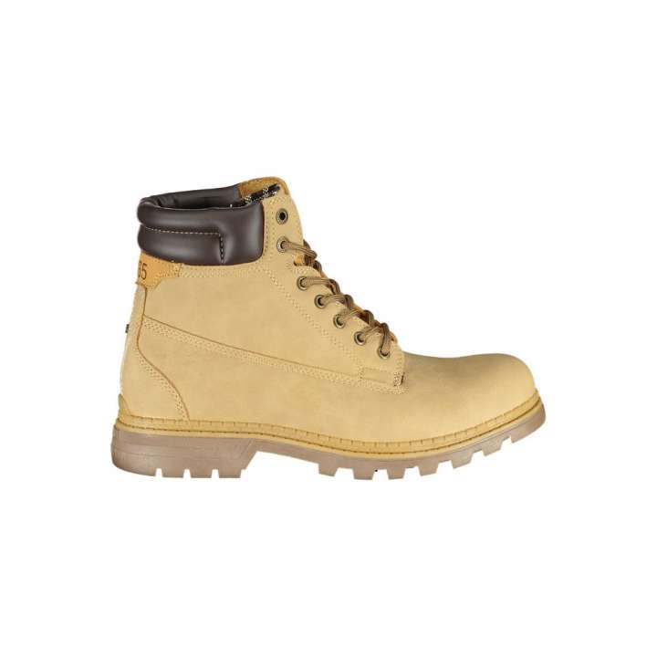 Priser på Carrera Beige Lace-Up Boots with Contrasting Detail