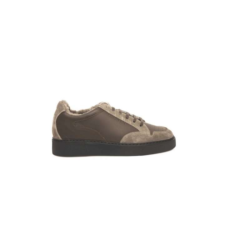 Priser på Cerruti 1881 Beige Leather Men Sneaker