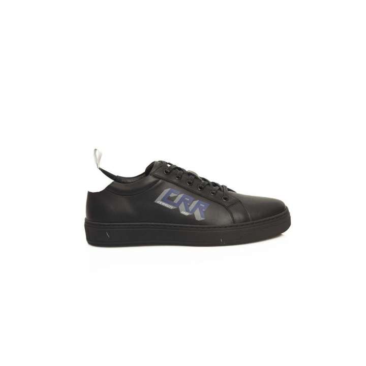 Priser på Cerruti 1881 Black Leather Men Sneaker