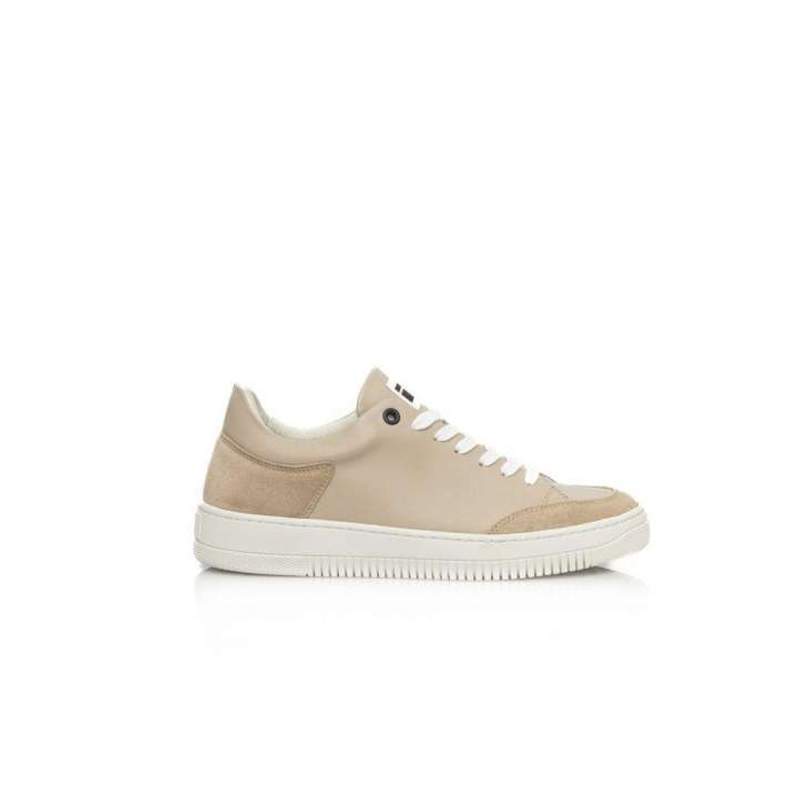 Priser på Cerruti 1881 Beige Leather Women Sneaker