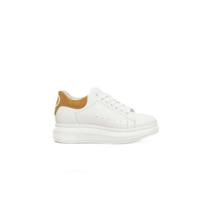 Priser på Cerruti 1881 White Leather Women Sneaker