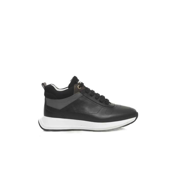 Priser på Cerruti 1881 Black Leather Women Sneaker