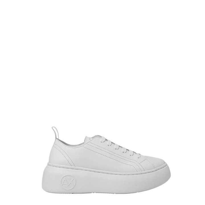 Priser på Armani Exchange White Leather Sneaker