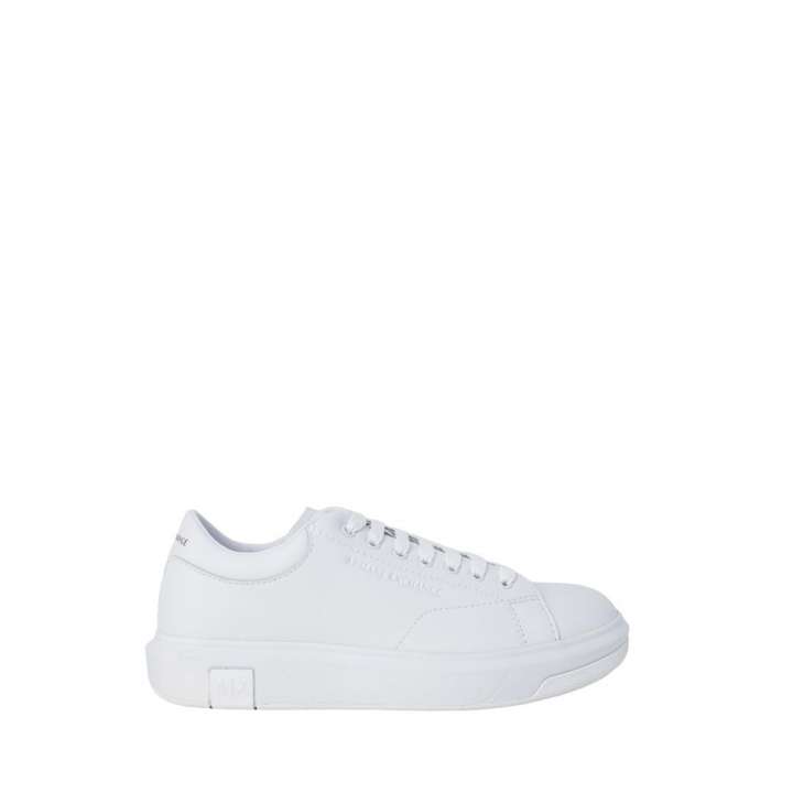 Priser på Armani Exchange White Leather Sneaker