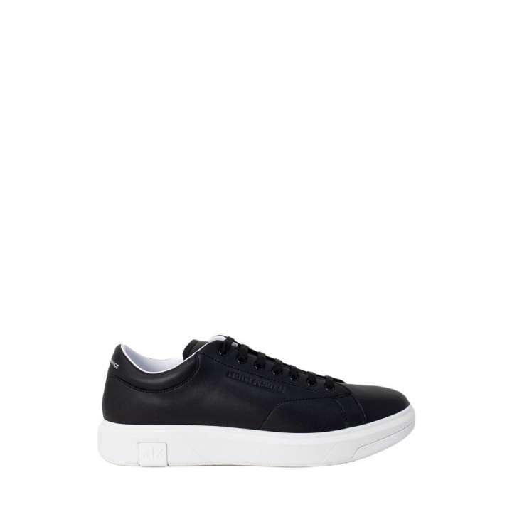 Priser på Armani Exchange Black Leather Sneaker