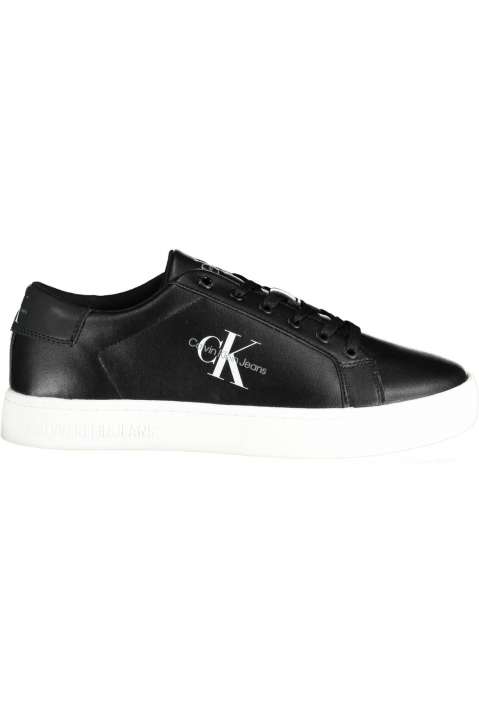 Priser på Calvin Klein Black Leather Men Sneaker