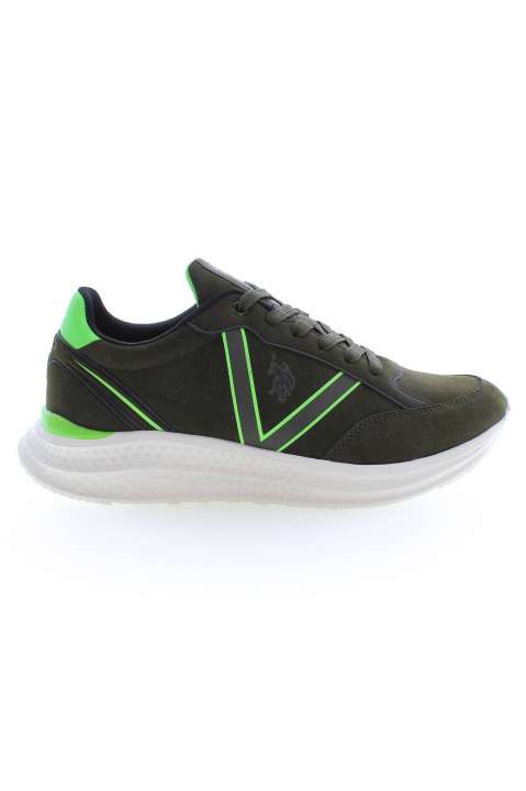 Priser på U.S. POLO ASSN. Green Polyester Men Sneaker