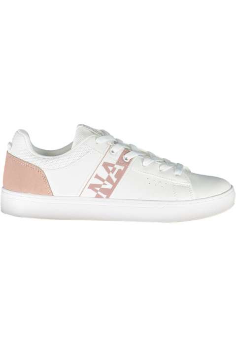 Priser på Napapijri White Leather Women Sneaker